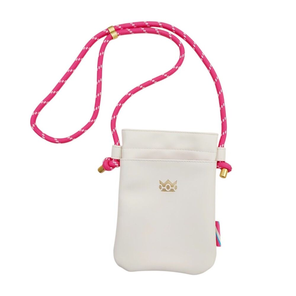 Nintendo Princess Peach Crossbody Bag Cream Crown Logo Tokyo Exclusive Japan